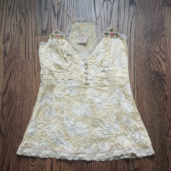 Free People Tops - Free People 100% Silk Floral Cami
